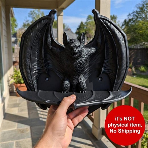 Gothic Bat Wall Shelf, Gothic Home Decor, 3D Print Files – Bat Decor - Shelf STL - Etsy
