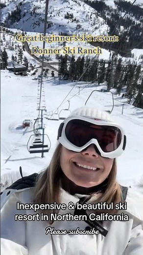 Inexpensive beginner’s ski resort: Donner Ski Ranch, California. Sierra Nevada Mountains. #skiing
