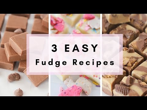 3 EASY Fudge Recipes-Homemade Fudge!!