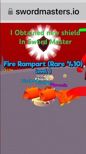 I obtained new shield! #swordfighting #swordmaster