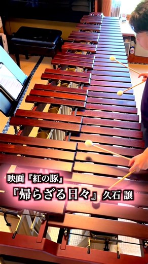 映画『紅の豚』の名曲をマリンバ1台で1人再現『帰らざる日々』久石譲