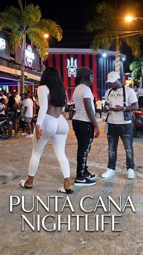 This is what Punta Cana is like at night! 🍹✨