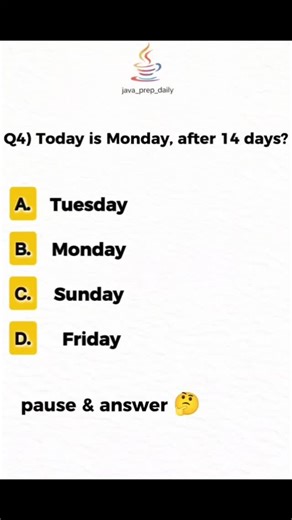 Java . Interview questions . Aptitude questions on Instagram: "Tricky question ⁉️ #java #programming #explorepage✨ #viral #trending"