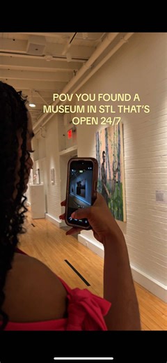 pov you found a museum in #stlouis that stays open 24/7🙂‍↕️ This gem is located inside the @21cstl hotel museum Check out their new “Future Is Female” exhibit now until June 2026🩷 #stl #stlouismo #explorestlouis #artmuseum