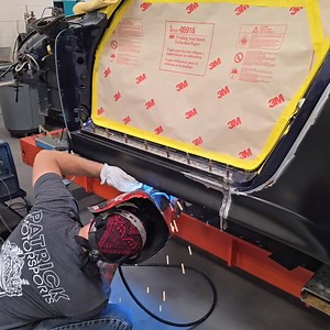 A Porsche 993 Coupe has been secured to the Celette bench for a Twin Turbo conversion at Patrick Motorsports . #porsche993 #porsche #porscherepair #collisionrepair #collisioncenter #celette #celettebench #framemachine #collisionrepairexperts | Celette