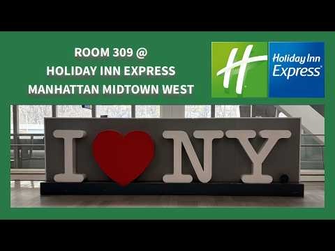 Holiday Inn Express Manhattan Midtown West Room Tour! #holidayinnexpress #nyc #hotel