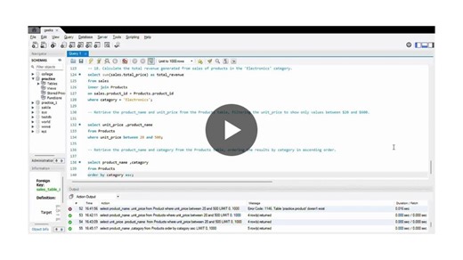 I’m actively working on refining my SQL skills with MySQL, solving queries, and optimizing data—always excited to learn from others in the journey. Let’s share insights, troubleshoot challenges, and… | Mahesh kose