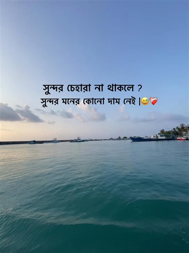 -/ সুন্দর চেহারা না থাকলে ? সুন্দর মনের কোনো দাম নেই |😅❤️‍🩹 #foryour #foryoupage #caption