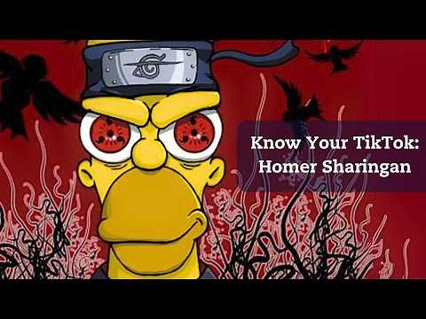 Homer Uchiha / Homer Simpson With Sharingan Eyes Goes Viral On TikTok
