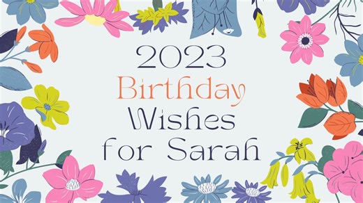 2023 Special Birthday Wishes for Sarah! Every August, fans share so many lovely messages, videos and photos in celebration of Sarah's birthday. Share your personal wishes in the comments below by August 10th for the chance to be featured in this year's beautiful birthday fan video, which will be posted on Monday, August 14th! | Sarah Brightman