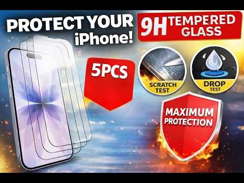 Best Tempered Glass for iPhone 17 & All Models (Unboxing + Installation + Review)