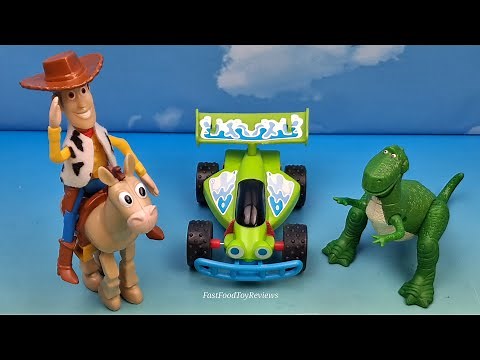 2000 McDONALD'S TOY STORY 2 Set of 4 HAPPY MEAL COLLECTIBLES VIDEO REVIEW (Europe)