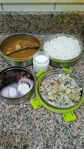 #✨08.04.26 lunch box# shorts# 91#mathi meen kolapu, meen varuval, mutai poriyal 🐟🐟🐟🍛🍛🥚🥚
