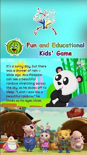 🐼 Paw Paw the Rainbow Panda | Colorful Adventure & Song for Kids! 🌈🎶