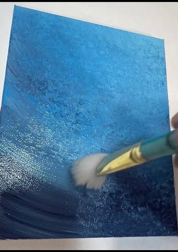Easy painting ideas for beginners. How to paint underwater ocean effect #paintingoutside #dailyart