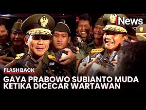 Gaya Prabowo Subianto Muda Ketika Dicecar Wartawan saat Sertijab Dansesko ABRI