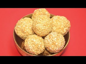 Tiler Naru Recipe - Lakshmi Puja Recipes - Til Laddo - Bengali Sweet Recipe