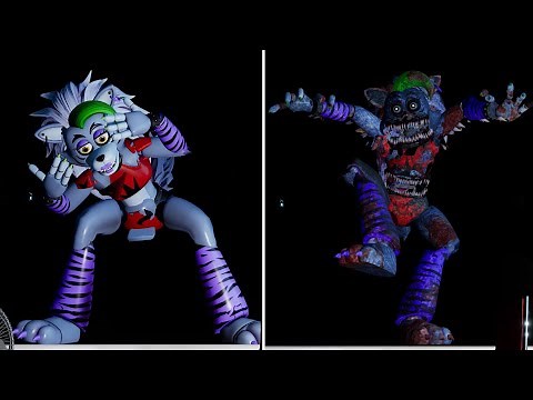 Roxy transforms into Nightmare Roxy and eats Gregory - Five Nights at Freddy's: Security Breach