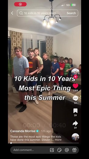 guess who’s back #reaction #viral #10kids10years #foryoupage | kids react then and now
