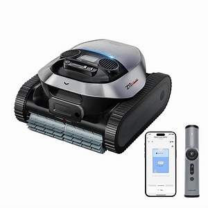 DREAME Z1 Pro Cordless Robotic Pool Cleaner, LiFi Remote Control, 8000 GPH Suction, Waterline Horizontal Cleaning, Auto-Retrieval, Automatic Pool Vacuum for Above & In-Ground Pools, Upgraded Version
