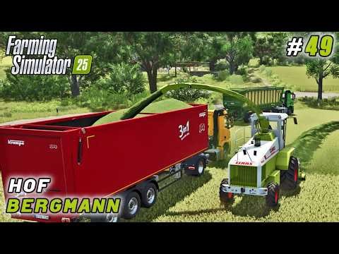 Gathering Grass for the Largest Compost Operation | Farming simulator 25 | Hof Bergmann | ep #49