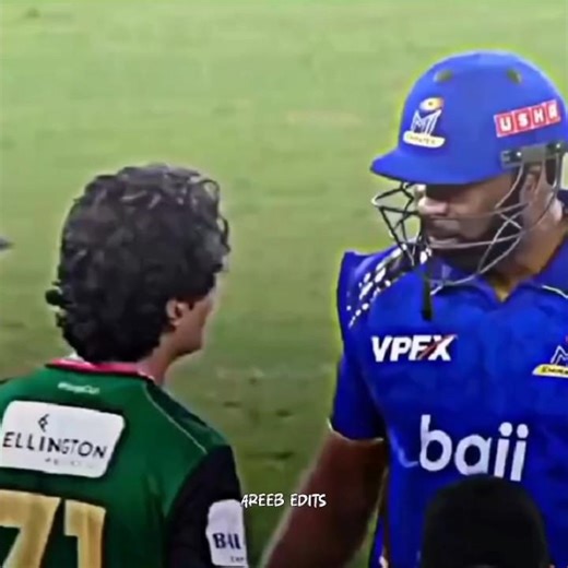 Big Fight Between Naseem Shah Vs Kieron Pollard 🥵😱 #cricketshorts #naseemshah #kieronpollard #ilt20