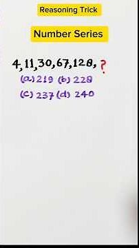 Reasoning Number Series | Easy Logic #ssc #logicalreasoning