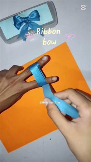 "Ribbon bow" tutorial 🌺🎀#diy #diy #craftyhome #trending #craft #craftyliving #art #handmade