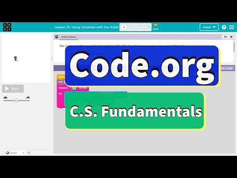 Code.org Lesson 25.1 Using Variables with the Artist | Tutorial with Answers | Express Course