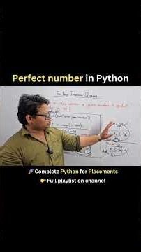 Find Perfect Numbers with This Python Method #coding #shorts #tutorial