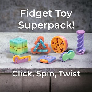Fidget Toy Super Bundle: Twisty, Clicky, Spinny Set - Etsy