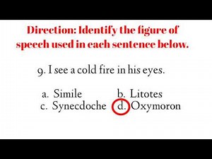 15 FIGURES OF SPEECH || quiz With Answers