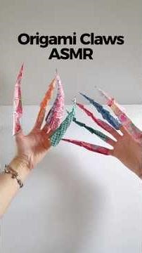 Origami Claws ASMR ✨ Satisfying Paper Folding, Scratching & Tapping Sounds | Toya Pham