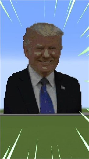 Minecraft TRUMP Challenge! 😲 #shorts #minecraft