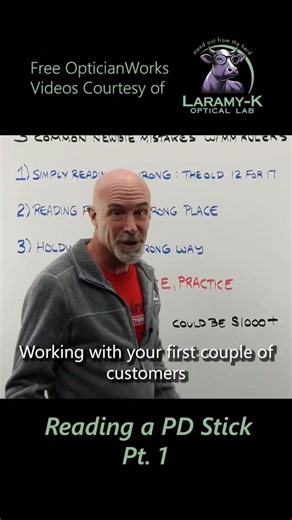 Reading a PD Stick Part 1 #optician #optical #laramyk #opticianworks #opticiantraining #abo #abocertification | Laramy-K OpticianWorks