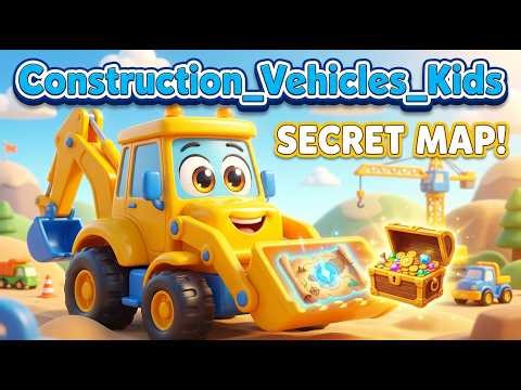 Excavator’s Golden Treasure Hunt for Kids