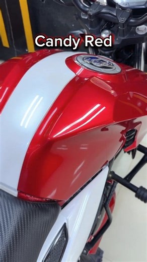 Candy red color done on 4V..! 🔴 Make your bike new again! Call for booking - 01883939849 Location - Mirpur 13. #paint #color #motorcycle #bike #bikepaint | Best coating BD