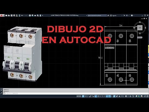💡 ⚡LLAVE TERMICA TRIPOLAR EN 2D- AUTOCAD 2020-2021 ⚡💡