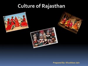 Culture of Rajasthan - SlideServe