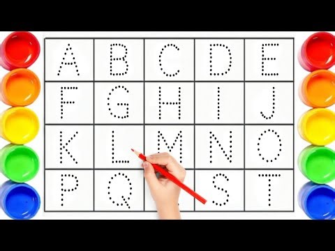 A for Apple Song 🍎 | Bachchon Ki Pyaari BCD alphabet learning rhymes with dotted lines