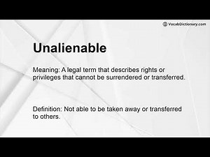 Unalienable Meaning