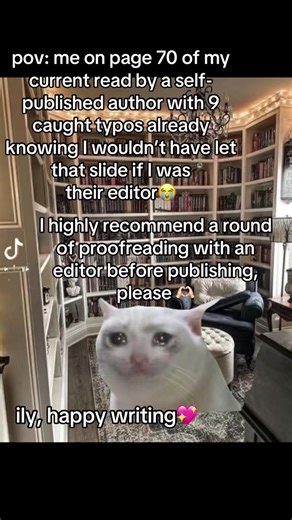 P.S. TYPOS ARE NORMAL There will still be a handful of typos even after several rounds with several different professional editors. BUT it is still so so important to reduce the quantity as much as humanly possible because it can be a huuuuuge turnoff for readers and risk losing them before you can win them over. What are the most common typos in your writing or pet peeves when reading published books? #writersoftiktok #writing #writingtips #author #indieauthor