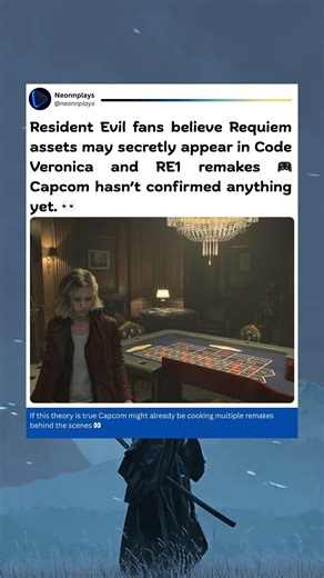 Resident Evil fans believe Requiem assets may secretly appear in Code Veronica and RE1 remakes