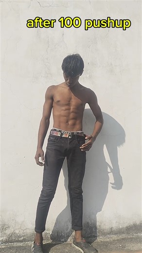 before and after 100 push ups #motivation #workout #gym #challenge