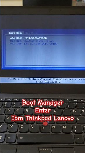 enter boot manager ibm thinkpad lenovo #bios #tips #pc #laptop #notebook