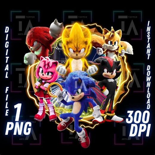 Sonic the Hedgehog PNG, Cricut & Sublimation Design (digital Download) - Etsy