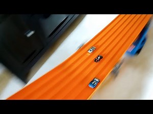 Hot Wheels 54 car triple loop elimination race!