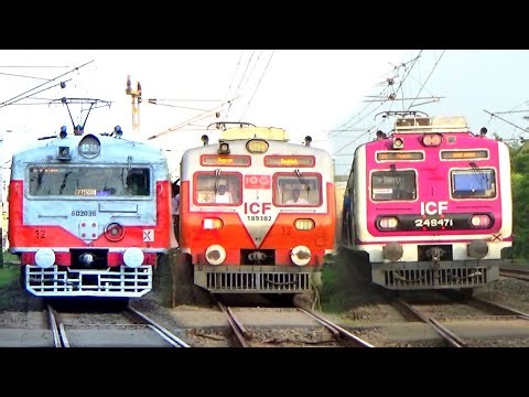 Indian Railways: Different Types of EMU, Local & Express Trains at Railgate