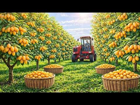 Industrial Loquat Tree Cultivation Process from Seedling to Harvest
