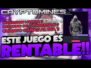 ✅CRYPTOMINES CUANTO ES LA MINIMA INVERSION, CUANTO GANAS AL DIA Y CUAL ES TU ROI !!